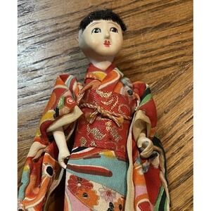 Vtg. Japanese Handmade‎ Doll 6" Tall Missing Wigs
